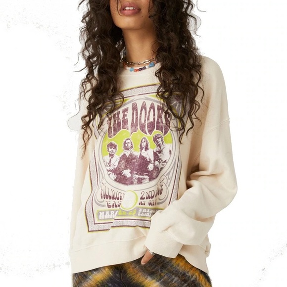 Daydreamer Tops - Daydreamer The Doors Poster Crewneck Pullover Sweatshirt